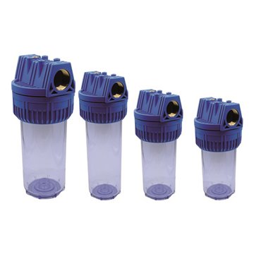 Contenitore Filtro 7" Ø1" Vaso Trasparente 105 l/min DM174 | Idrobay